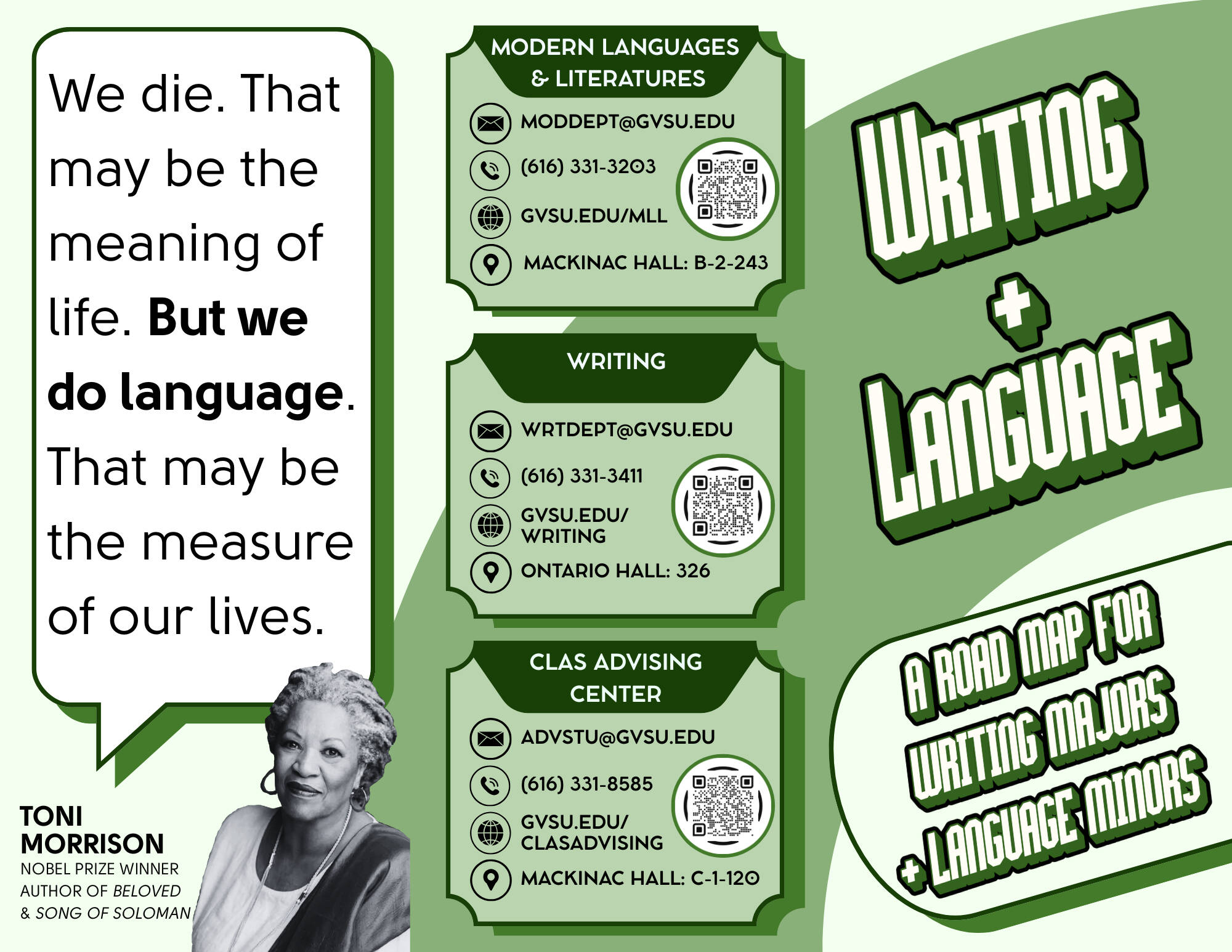 Writing Major + Language Minor Brochure Preview